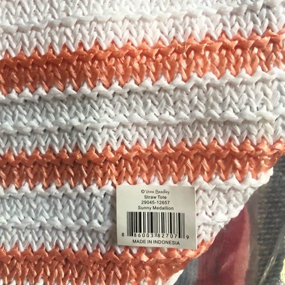 Vera Bradley Straw Beach Tote - Picture 2 of 4